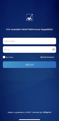 Android application AXA Acentem screenshort