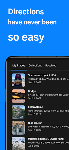 Android application Directions screenshort
