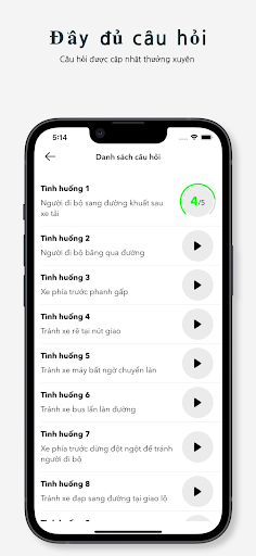 Mô phỏng GPLX Screen 3