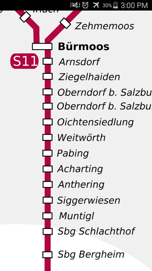 Android application Salzburg Rail Map screenshort
