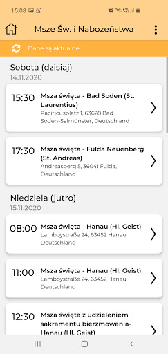 Android application PMK Hanau screenshort