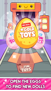 Cuties Doll Open Eggs Toy Game  screenshots 1