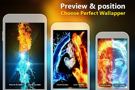 Fire And Ice Live Wallpaper HD 1.2 APK + Mod (Unlimited money) untuk android