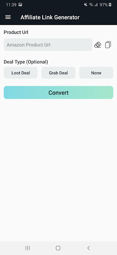 My Affiliate Link Generator Screen 2