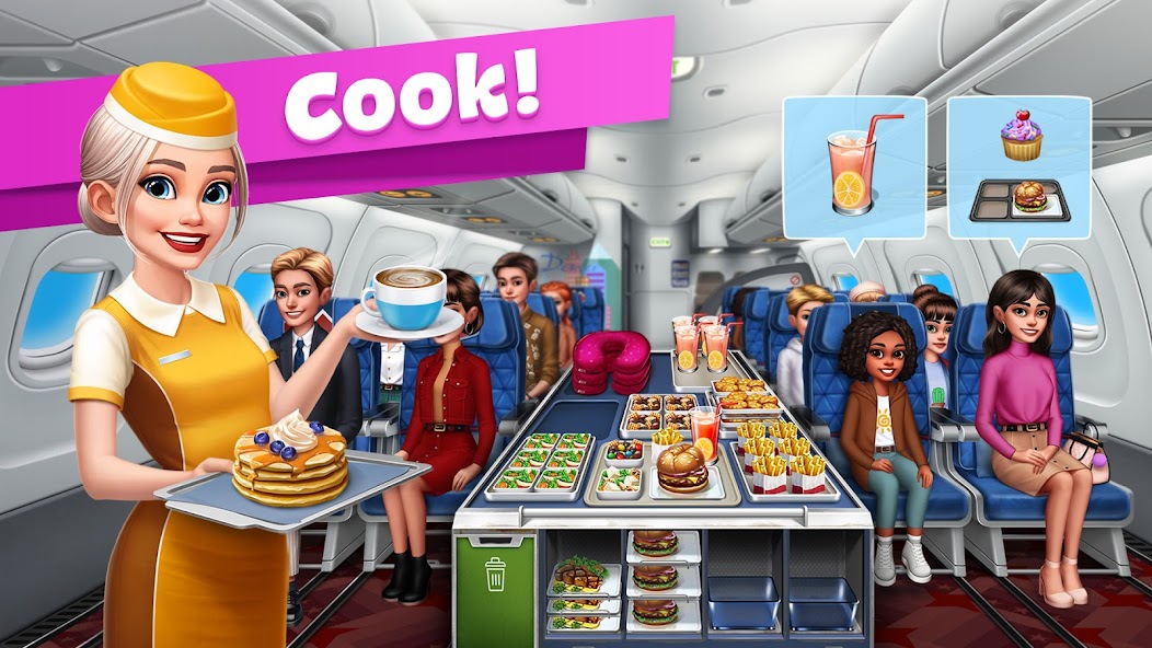 Airplane Chefs - Cooking Game 9.1.1 APK + Mod (Unlimited money) إلى عن على ذكري المظهر