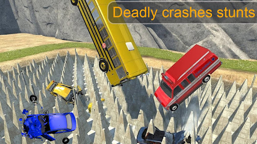 Beam Drive Crash Death Stair Car Crash Accidents APK MOD – Monnaie Illimitées (Astuce) screenshots hack proof 2