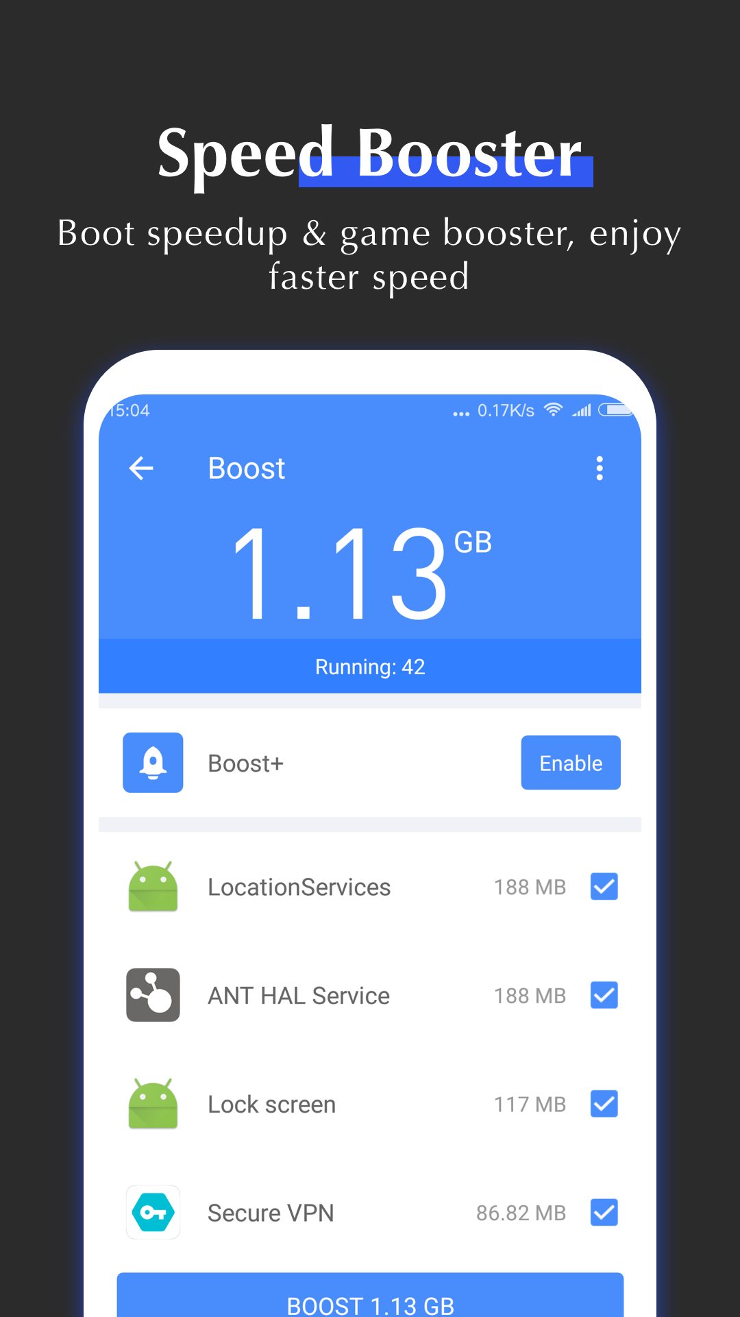 Android application All-In-One Toolbox: Cleaner, Speed Booster screenshort