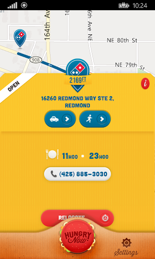 Hungry Now - Fast Food Locator Screen 3