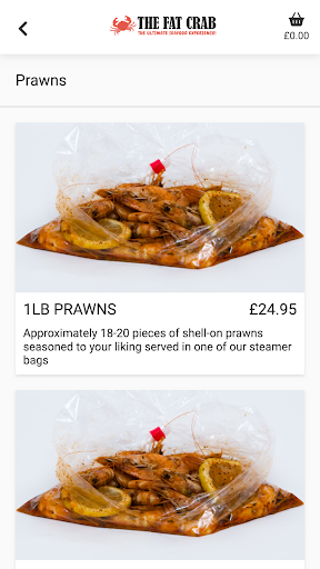 Android application The Fat Crab screenshort