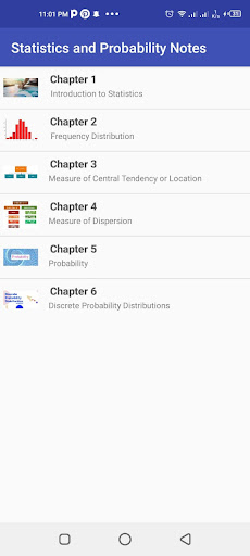 Android application Statistics and Probability Not screenshort