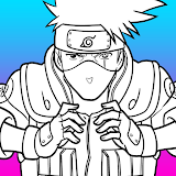 How to Draw Kakashi Anime icon