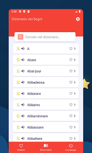 Dizionario dei Sogni Screen 2