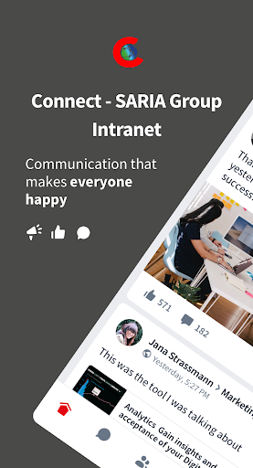 Android application Connect - SARIA Group Intranet screenshort