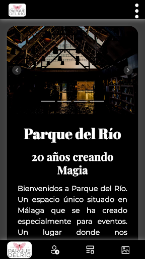 Android application Parque del Rio screenshort