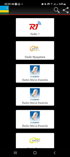 Android application Rwanda Radio screenshort