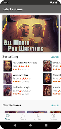 Android application Heart's Choice screenshort