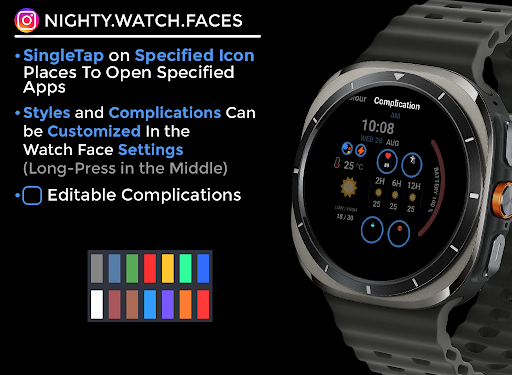 Night ver 30 - watch face screenshot 11