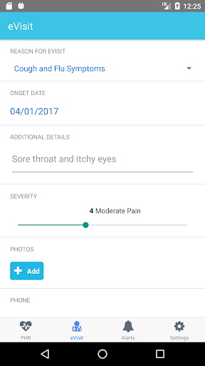 Android application Care Convene screenshort
