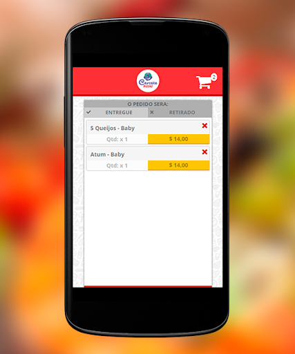 Android application Cascata Pizzas Franca screenshort