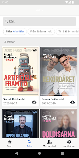 Svensk Bokhandel Screen 2