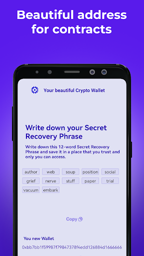 Vip Wallet — Address Generator Screen 3