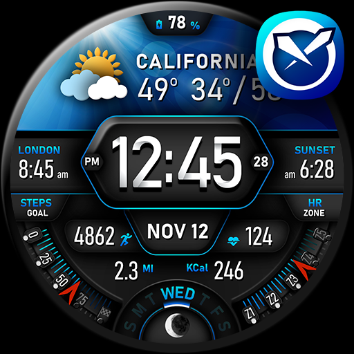 PER017 Axis Digital Watch Face Download on Windows