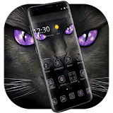 Black Evil Cat Dark Theme icon