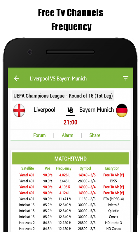 Live Sports TV Guide - Free TV Channels Frequencyのおすすめ画像1