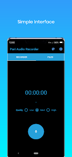 Captura de pantalla de la grabadora MP3
