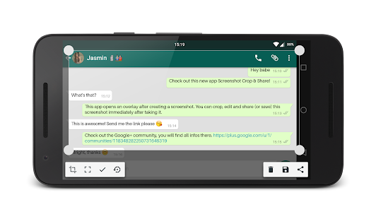Screenshot Crop & Share Captura de pantalla