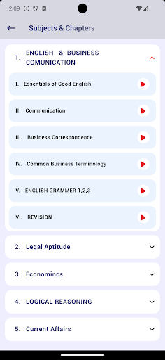 Android application The Edu Excel LMS screenshort