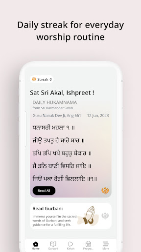 Android application Sikhi Vibes: Gurbani, AI, Quiz screenshort