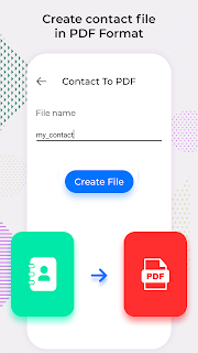 Contact Backup: PDF Text & VCF