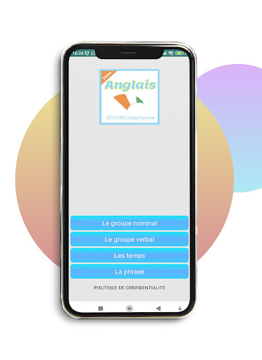 Android application Cours Anglais 3ème Collège screenshort