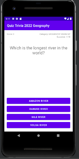 Quiz Trivia 2022 Geography Screen 2