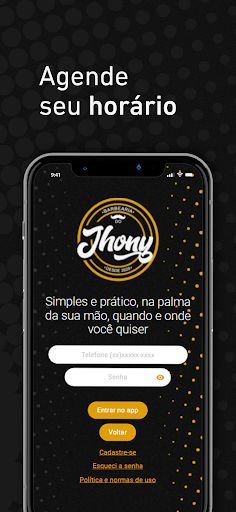 Android application Barbearia do Jhony screenshort
