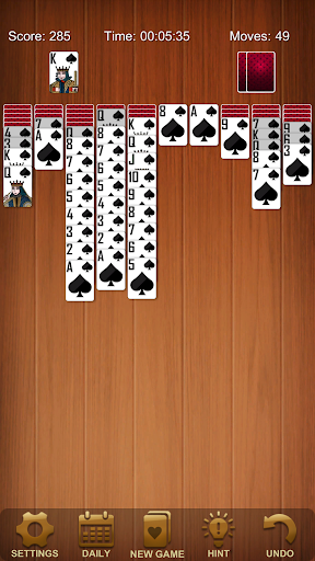 Spider solitaire Classic & fun screenshot