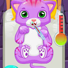meu jogo de hospital de animais de estimação de simulador de gato fofo -  jogue uma aventura virtual gratuita de hospital de gato e  gatinho::Appstore for Android