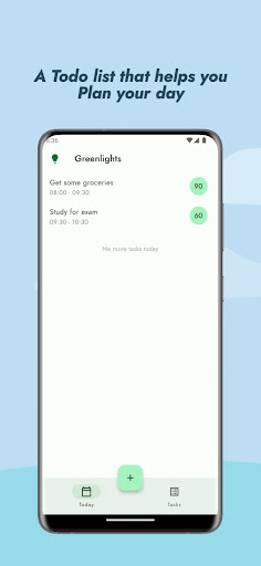 Android application Greenlights screenshort