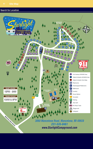 Screenshot of Starlight Campground & RV Park