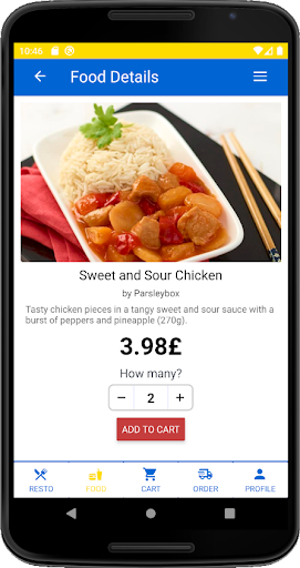 Android application Speedy Deleevery screenshort