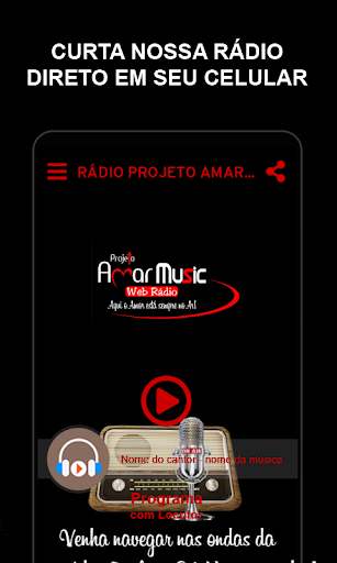 Android application RÁDIO PROJETO AMAR MUSIC screenshort
