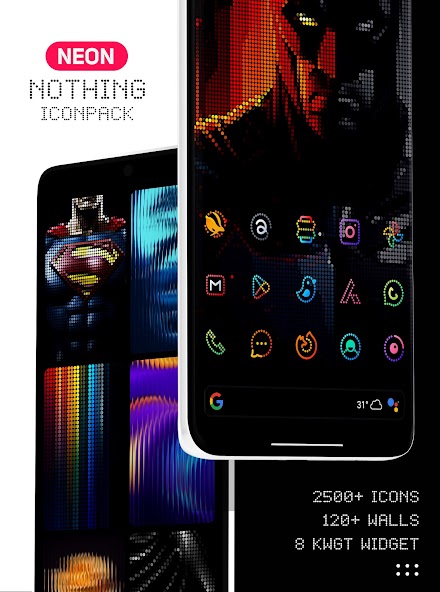 Neon : Nothing Iconpack 2.2 APK + Mod (Unlimited money) untuk android