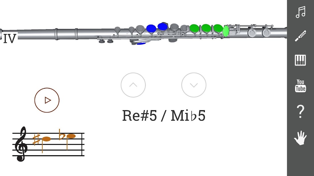 Screenshot 5 3D Flute Fingering Chart - How To Play the Flute android