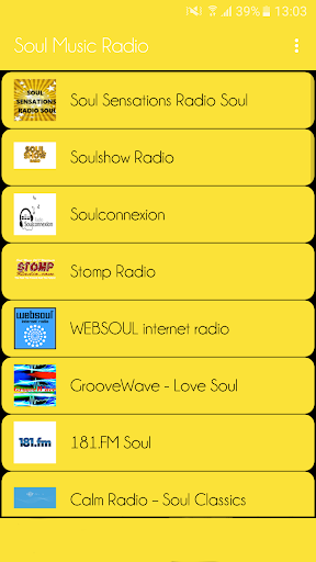 Android application Soul Music Radio screenshort