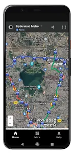 Hyderabad Metro Route Map Fare