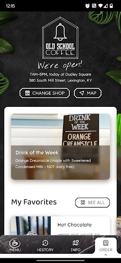 Android application Old School Coffee screenshort