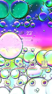 Flow Rainbow Bubble- Wallpaper