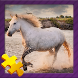 Jigsaw puzzles with animals icon