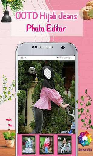 OOTD Hijab jeans Photo Editor